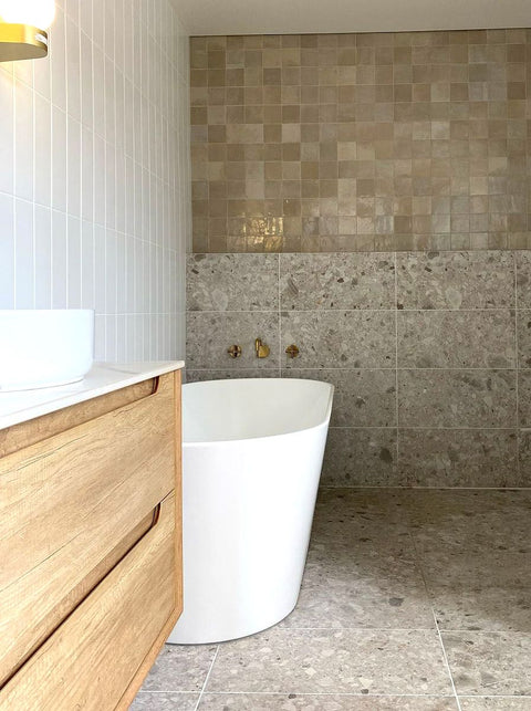 Vanity BYRON Wall Hung 900mm Natural Oak