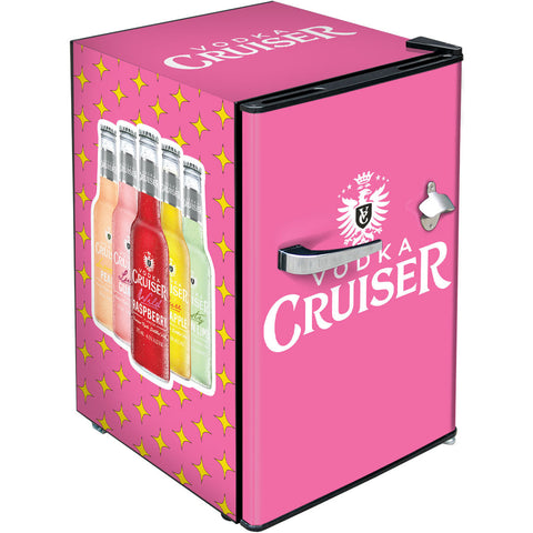 Vodka Cruiser Official Designed Mini Bar Fridge 70 Litre Schmick Brand With Opener - Model BC70B-VC