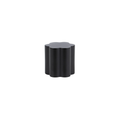 Wavey solid brass knob I in black finish, modern cabinet and drawer handle