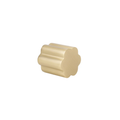 Wavey solid brass knob I in bronze finish, modern cabinet and drawer handle