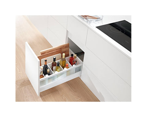 Blum TANDEMBOX antaro Drip Tray with partition wall for wider drawers