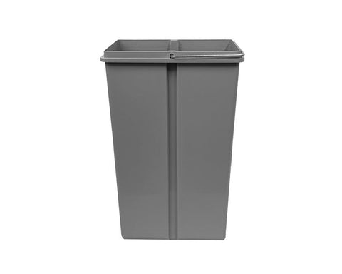 Wesco Waste Bin Bucket Only 10 Litre Grey. Overall bin width: 225mm. Overall bin depth: 150mm. Overall bin height: 350mm.