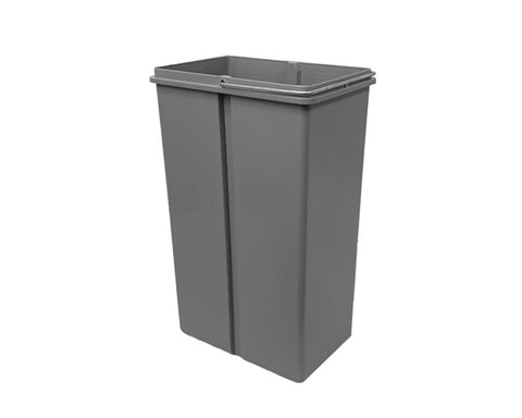 Wesco Waste Bin Bucket Only 10 Litre Grey. Overall bin width: 225mm. Overall bin depth: 150mm. Overall bin height: 350mm.
