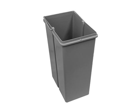 Wesco Waste Bin Bucket Only 10 Litre Grey. Overall bin width: 225mm. Overall bin depth: 150mm. Overall bin height: 350mm.