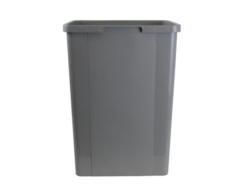 Wesco Waste Bin Bucket Only 20 Litre Grey. Overall bin width: 225mm. Overall bin depth: 305mm. Overall bin height: 350mm