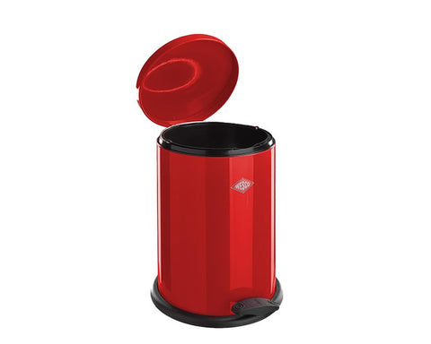 Wesco® 13L Base Softer Bin in Red. Height: 425mm Width: 300mm Depth: 300mm Diameter: 300mm