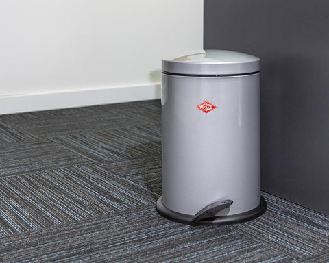 Wesco® 13L Base Softer Bin in Matt Grey. Height: 425mm Width: 300mm Depth: 300mm Diameter: 300mm