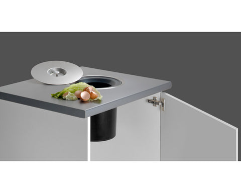 Wesco 13L (1x13L) Bench Top Waste Bin in Stainless Steel.