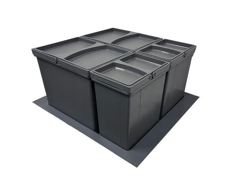 Wesco 50L (2x17L + 2x8L) Flex Waste Bin