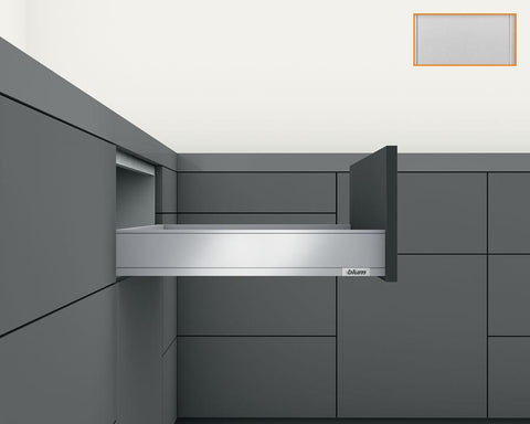 Blum LEGRABOX pure M Height 90.5MM drawer 500MM Integrated BLUMOTION in Anti-fingerprint Steel 70KG