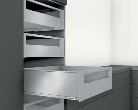 Blum LEGRABOX pure Inner Drawer C Height Gallery Rail 177MM drawer 400MM Integrated BLUMOTION in Anti-fingerprint Stainless Steel 40KG
