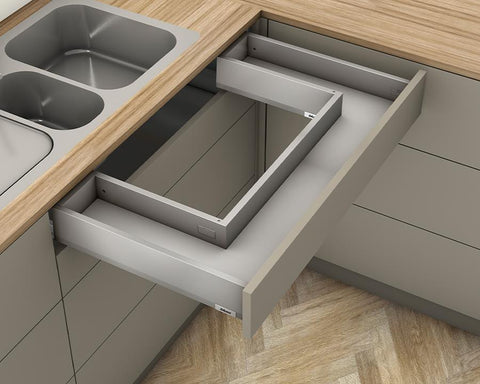 Blum MERIVOBOX M Height 91mm Sink Drawer with BLUMOTION