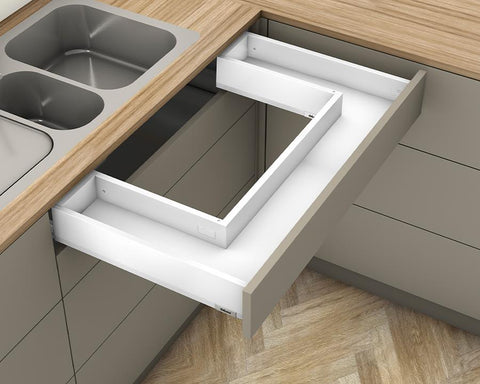 Blum MERIVOBOX M Height 91mm Sink Drawer with BLUMOTION