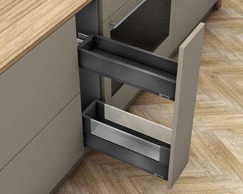 Blum MERIVOBOX M + E Height SPACE TWIN with BOXCOVER with BL