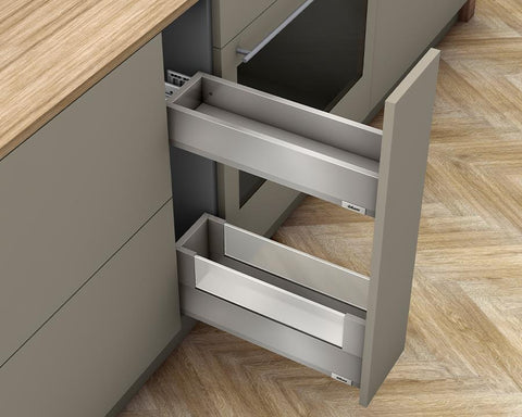 Blum MERIVOBOX M + E Height SPACE TWIN with BOXCOVER with BL
