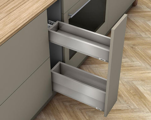 Blum MERIVOBOX M + E Height SPACE TWIN with BOXCAP with BLUM