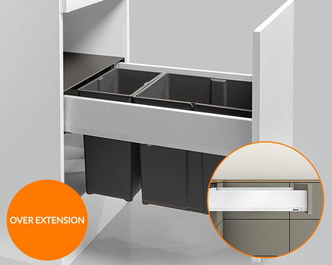 Blum MERIVOBOX M Height 91mm Drawer with Over Extension 5
