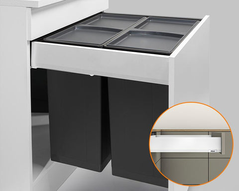 Blum MERIVOBOX M Height 91mm Drawer 500mm with Wesco