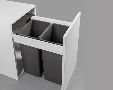 Wesco 64L (2 x 32L) Pullboy Z Waste Bin To