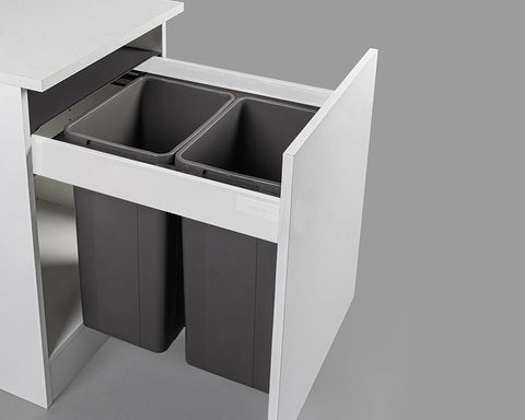 Wesco 64L (2 x 32L) Pullboy Z Waste Bin To