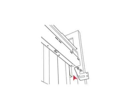 Wesco® Pullboy Z Bracket Kit Framed/Shaker Doors. 4 Screws 4x15mm