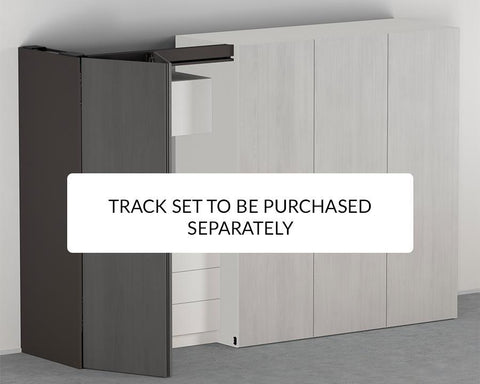 Blum REVEGO duo Double Door application with Plinth for Pocket Profile Side Thickness 15 - 17mm. NL: 450mm. Hinge Bracket for Pocket Profile Height: 1807mm1956mm. Right