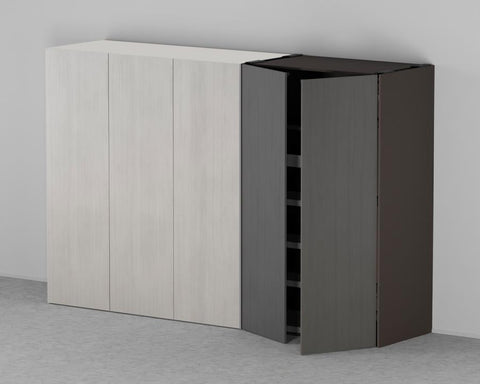 Blum REVEGO uno + uno. 2 Single Door Application Pocket Profile.