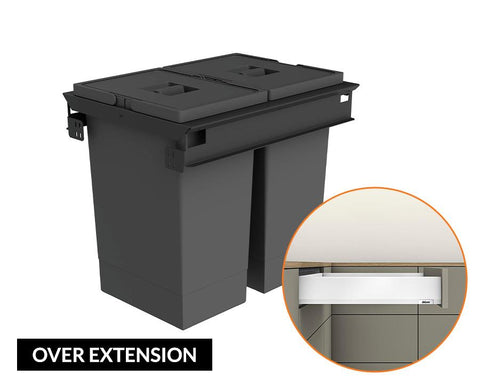 Blum MERIVOBOX M Height 91mm Drawer with Over Extension 550