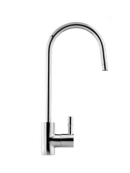 WFA Chrome Gooseneck Filter Tap - Ceramic Disk Single Lever