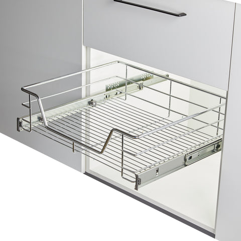 Pull-Out Wire Basket Drawers - Soft Close