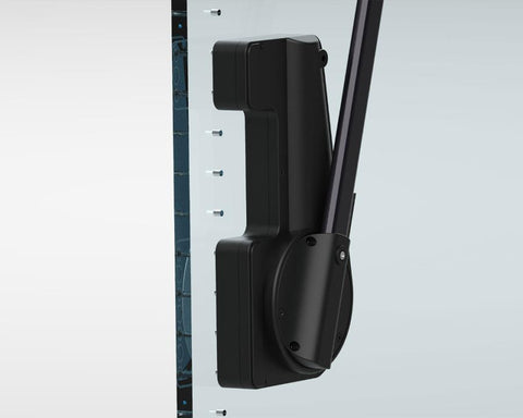 Ambos Double Pull Down Wardrobe Lift Rail in Black. 15kg.