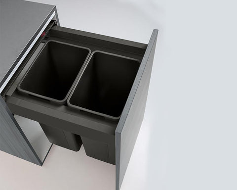 Wesco 64L (2 x 32L) Pullboy Z Waste Bin in