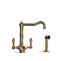 Two-Handle Kitchen Tap with Side Spray — Swivel Spout | Puglia Discover the Two-Handle Kitchen Tap with Side Spray — Swivel Spout | Puglia. Handmade in Italy, combining elegance and functionality.