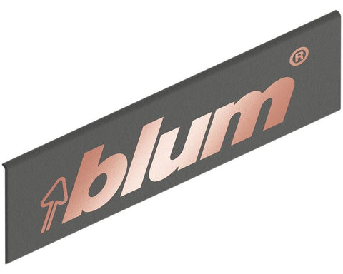 Blum LEGRABOX cover cap external with metallic copper logo ZA7.0700.BLAB