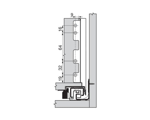 Blum LEGRABOX pure Back C Fixing Set ZB7C000S
