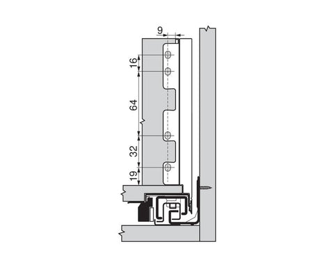 Blum LEGRABOX pure Back C Fixing Set ZB7C000S