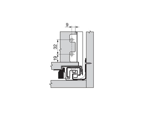 Blum LEGRABOX pure Back M Fixing Set ZB7M000S