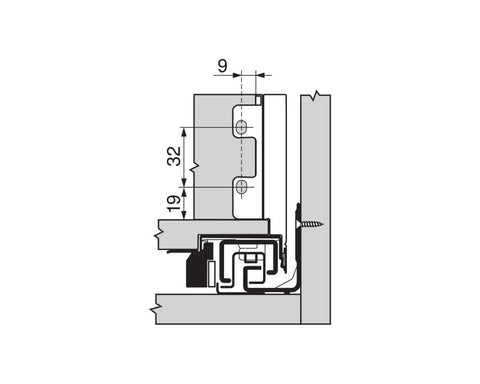 Blum LEGRABOX pure Back M Fixing Set ZB7M000S