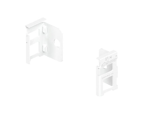 Blum LEGRABOX pure N Height Back Fixing Bracket set Silk White ZF7N000S2