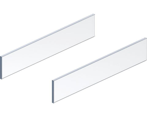 Blum MERIVOBOX BOXCOVER Design Element Clear Glass Sides. Left and Right