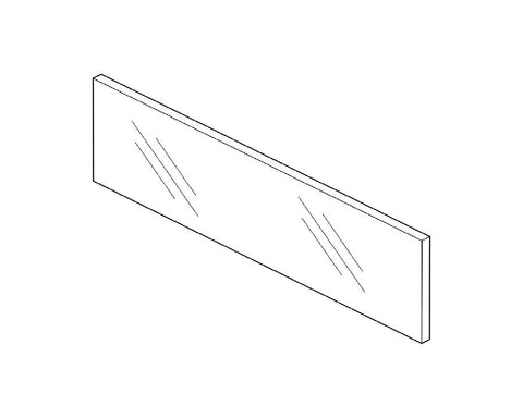 Blum LEGRABOX pure Front Inner Full Glass Design Element Size: 338mm. To suit 450mm cabinet ZE7W338G