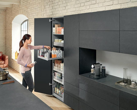 Blum LEGRABOX pure Front Inner Half Glass Design Element Size: 338mm. To suit 450mm cabinet ZE7V338G