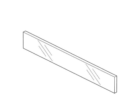 Blum LEGRABOX pure Front Inner Half Glass Design Element Size: 488mm. To suit 600mm cabinet ZE7V488G