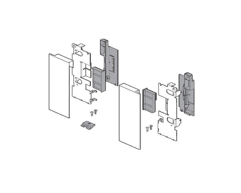 Blum LEGRABOX pure Front Fixing Component Glass Element ZI7.2CS0