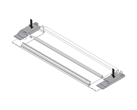 Blum LEGRABOX pure Front Fixing Component Glass Element ZI7.2CS0