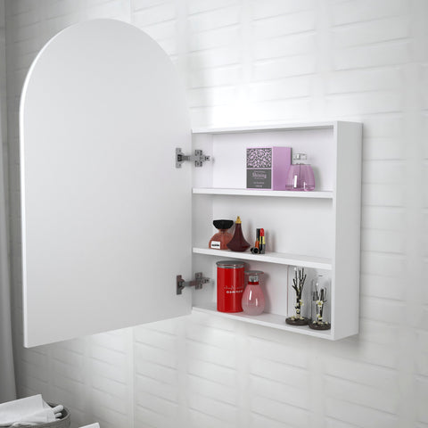 ARCHIE White Shaving Cabinet 900mm with Optional LED