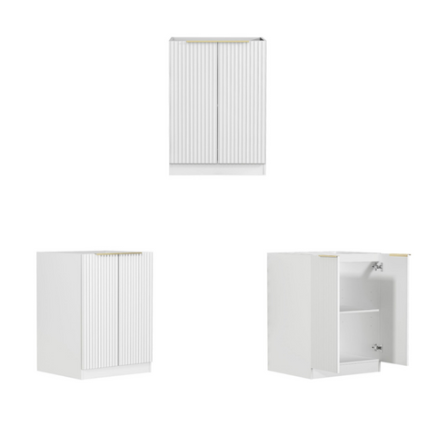 Noosa White Cabinet Laundry Set 1715x600x2100 (Style A)