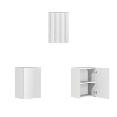 Noosa White Cabinet Laundry Set 1715x600x2100 (Style A)