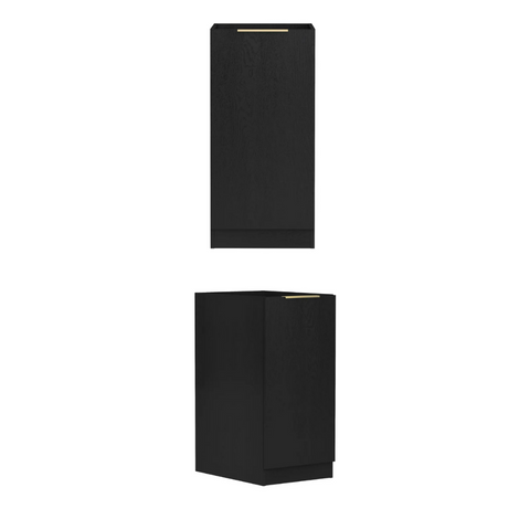 Byron Black Oak Cabinet Laundry Set 1715x600x2100 (Style B)