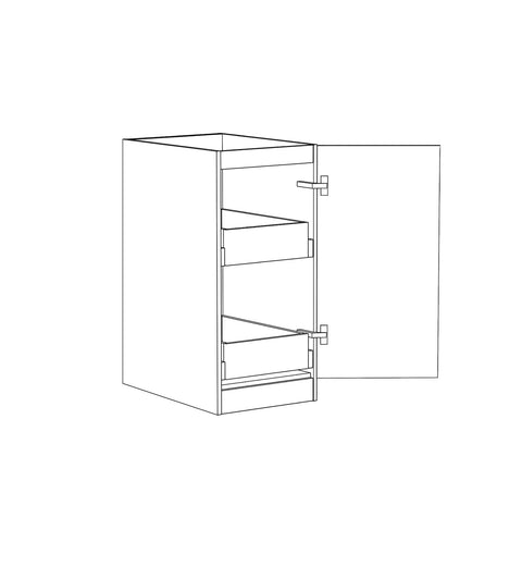 Hampton White Laundry Base Cabinet with internal Drawer (415mm)